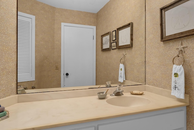 bathroom featuring vanity