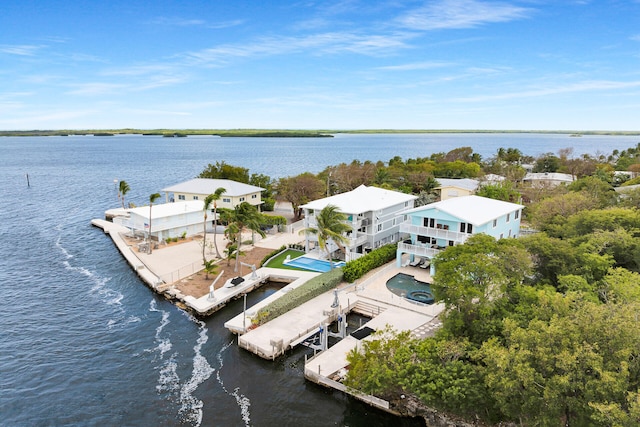 bird's eye view of a nearby body of water