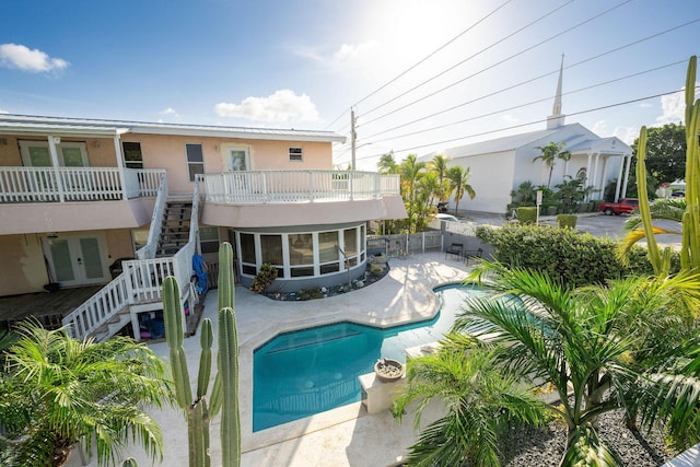 view of pool with a patio