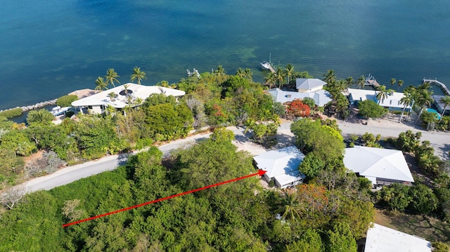 7563 Gulfstream Blvd, Marathon, FL 33050 - aerial view of property and surrounding area with property boundaries highlighted
