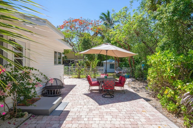 7563 Gulfstream Blvd, Marathon, FL 33050 - view of patio / terrace featuring outdoor dining area