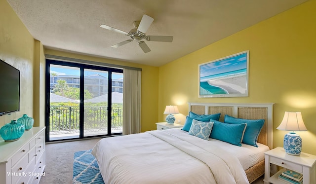 1800 Atlantic Blvd Unit C130, Key West, FL 33040 - carpeted bedroom featuring access to outside and ceiling fan