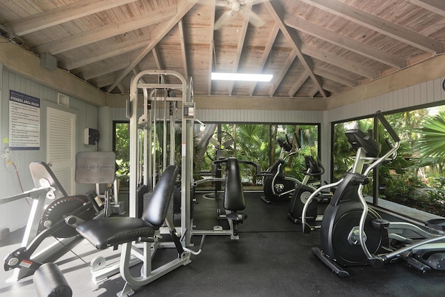 1800 Atlantic Blvd Unit C130, Key West, FL 33040 - workout area with lofted ceiling