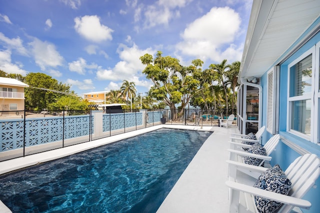 view of pool with a patio