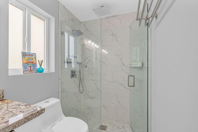 94825 Overseas Hwy Unit 61, Key Largo, FL 33037 - bathroom with an enclosed shower and toilet