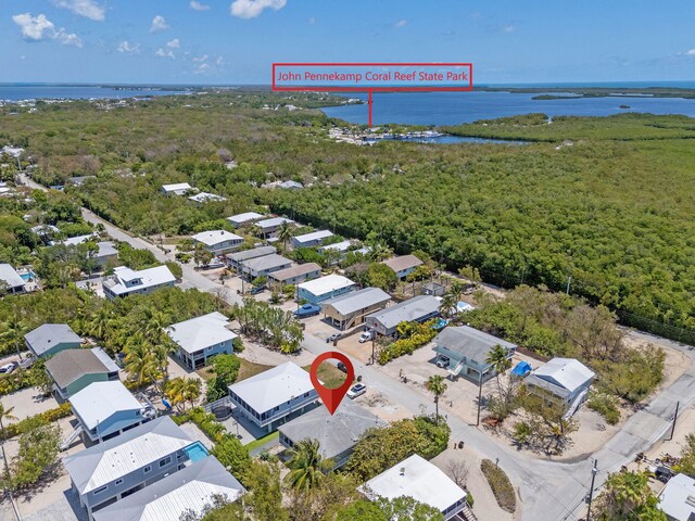 973 Gibraltar Rd, Key Largo, FL 33037 - aerial view of residential area with a nearby body of water