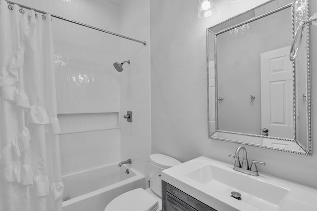 853 Ellen Dr, Key Largo, FL 33037 - bathroom featuring toilet, shower / bath combo with shower curtain, and vanity