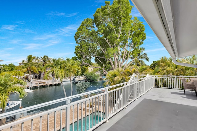 853 Ellen Dr, Key Largo, FL 33037 - balcony featuring a water view