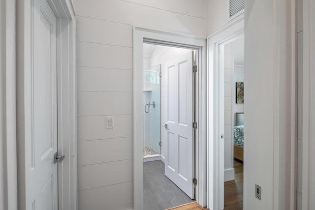 hallway with visible vents