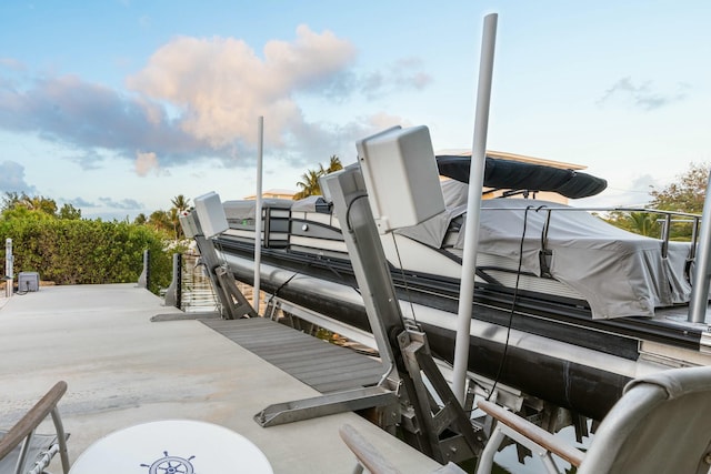 17346 Keystone Rd, Sugarloaf, FL 33042 - view of dock featuring boat lift