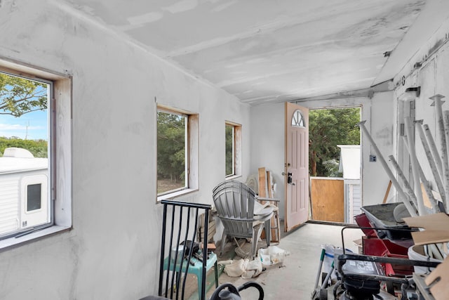 sunroom featuring a wealth of natural light