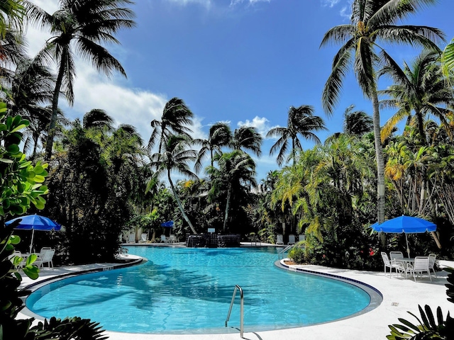48 Merganser Ln, Key West, FL 33040 - community pool featuring a patio area