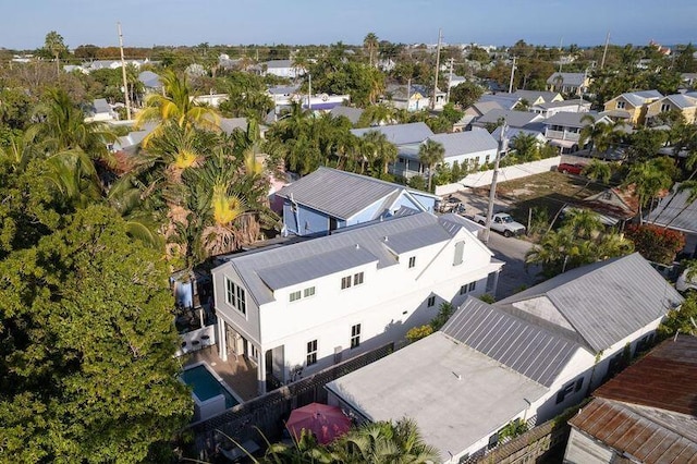 drone / aerial view with a residential view