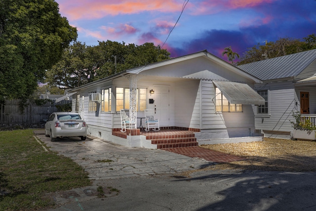 bungalow with covered porch