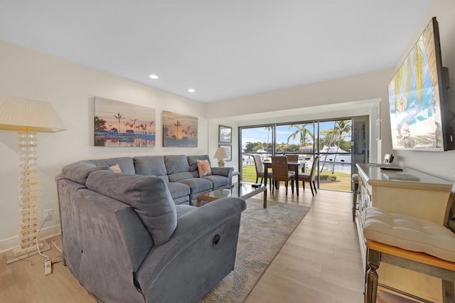 18 Anchor Dr Unit B, Key Largo, FL 33037 - living area featuring recessed lighting and light wood-style floors