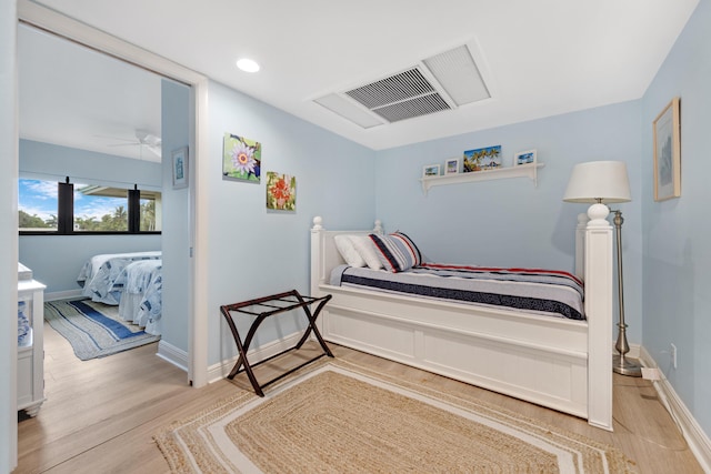 18 Anchor Dr Unit B, Key Largo, FL 33037 - bedroom with light wood-style flooring, visible vents, and baseboards