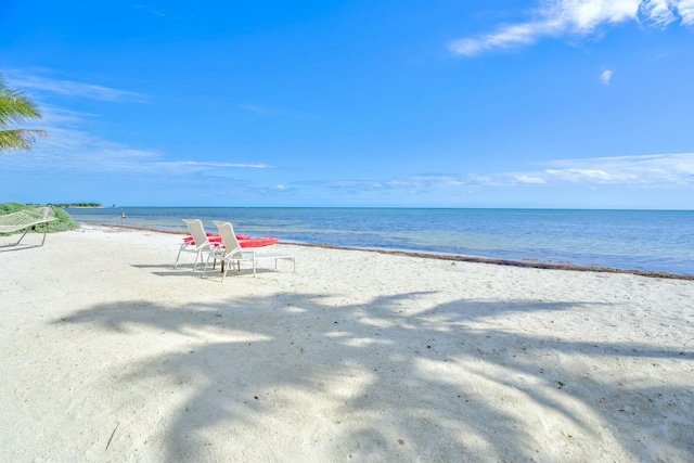 water view featuring a view of the beach