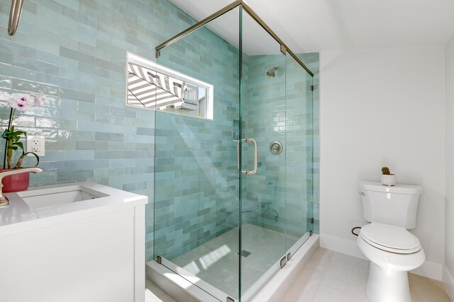 1114 Grinnell St, Key West, FL 33040 - full bath with tile patterned floors, a stall shower, and vanity