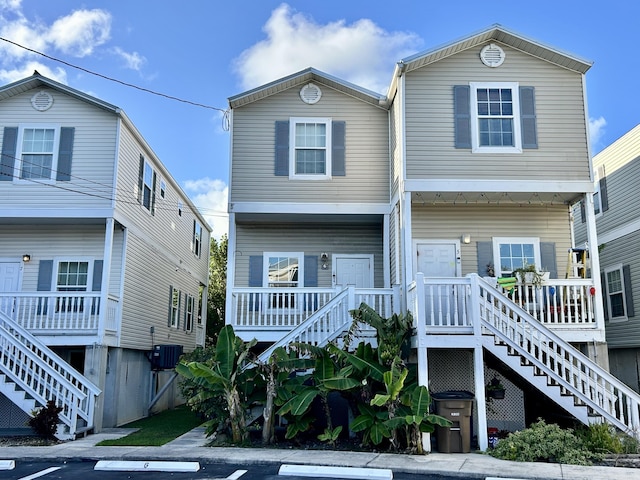 view of front of house with cooling unit