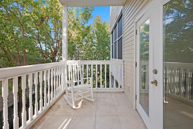 view of balcony