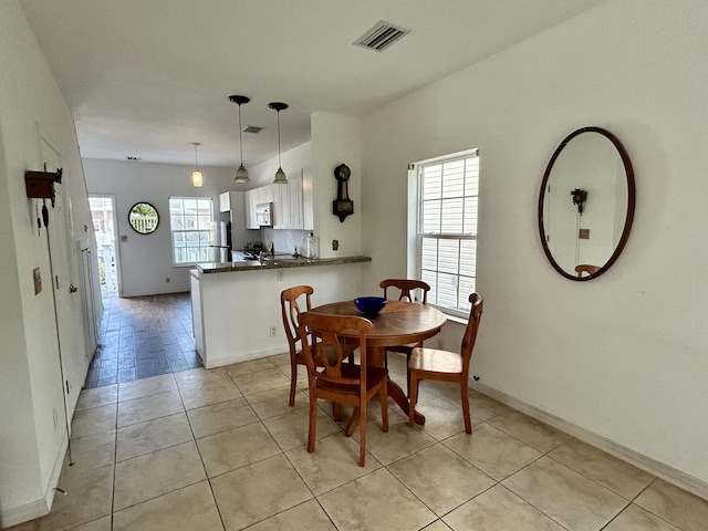 view of dining area