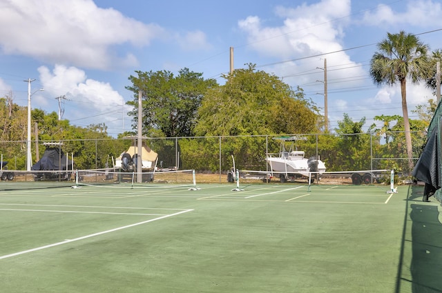 view of sport court