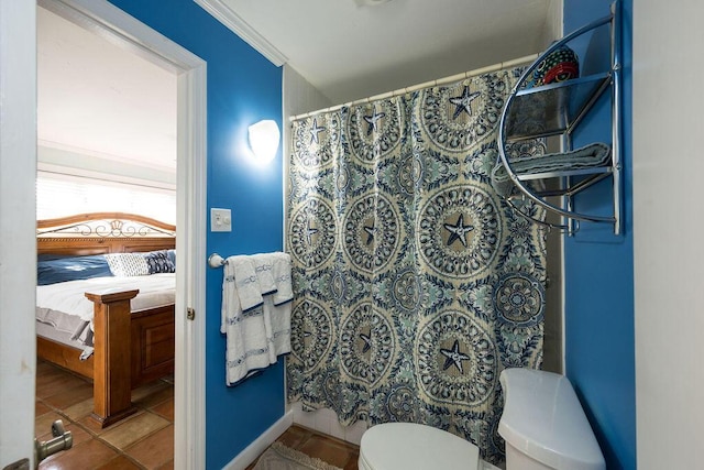 1617 Jamaica Dr, Key West, FL 33040 - bathroom with tile patterned floors and toilet