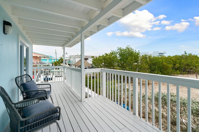 66 Seagate Blvd, Key Largo, FL 33037 - view of wooden terrace