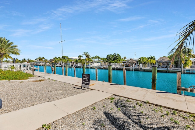 460 11th St, Key Colony, FL 33051 - view of pool with a boat dock and a water view