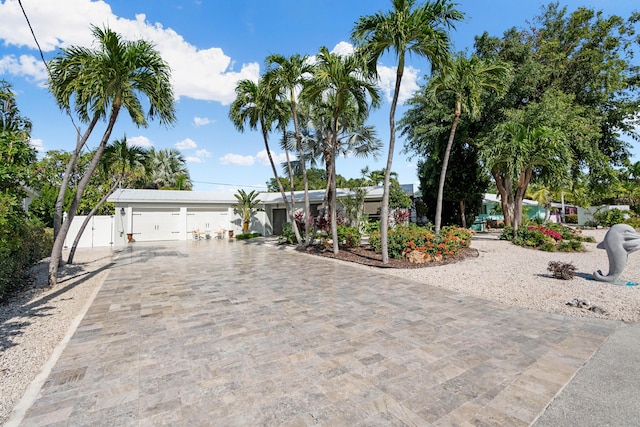 view of front of home featuring a garage