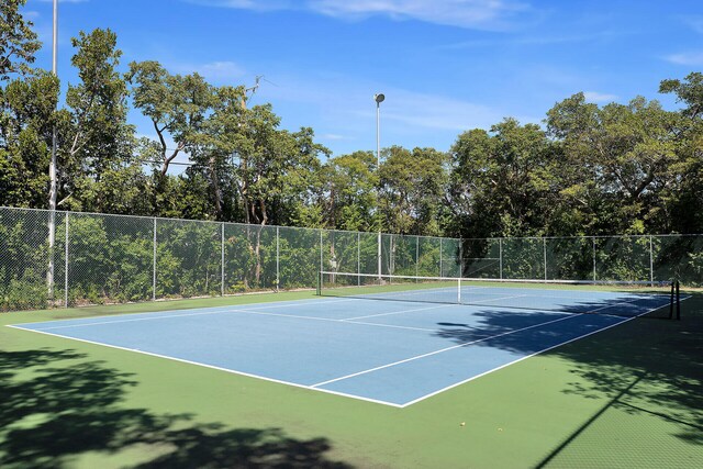 view of tennis court