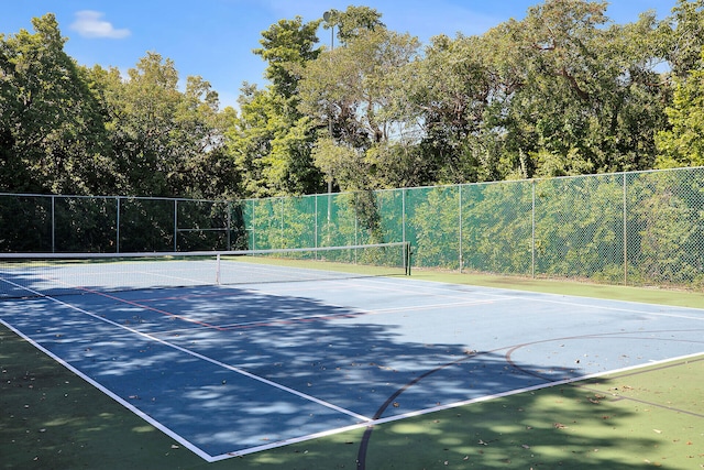 view of tennis court