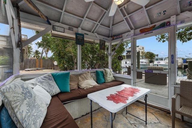 view of sunroom / solarium