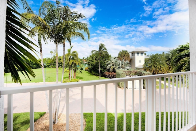 exterior space with a balcony