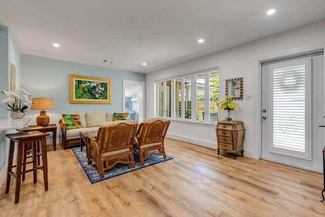 1706 Seminary St, Key West, FL 33040 - living area with wood finished floors and recessed lighting