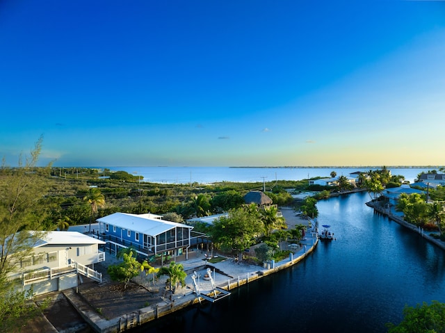 29737 Newfound Blvd, Big Pine, FL 33043 - aerial view at dusk of a water view
