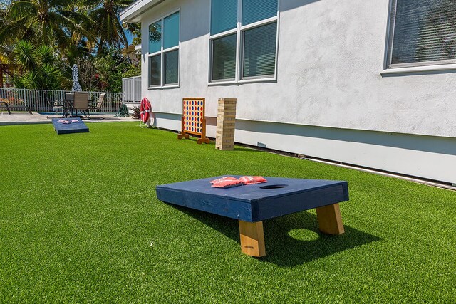 view of yard with a patio area