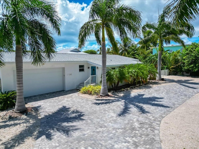 view of home's exterior featuring a garage