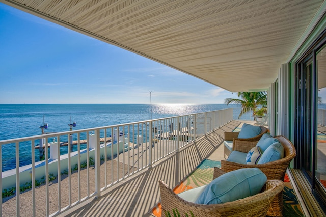 33 Kyle Way, Marathon, FL 33050 - balcony featuring a water view