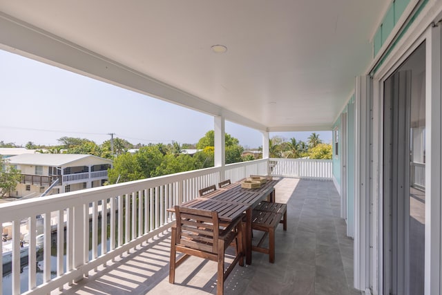 view of balcony