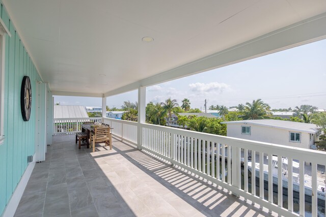 balcony featuring a patio