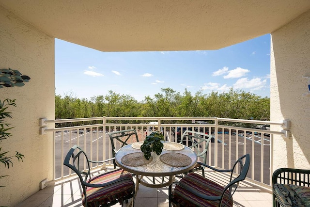 view of balcony