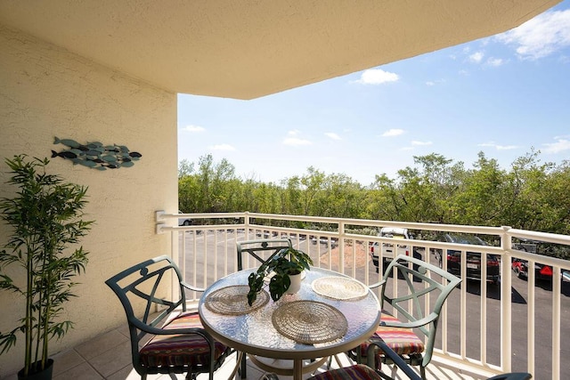 view of balcony