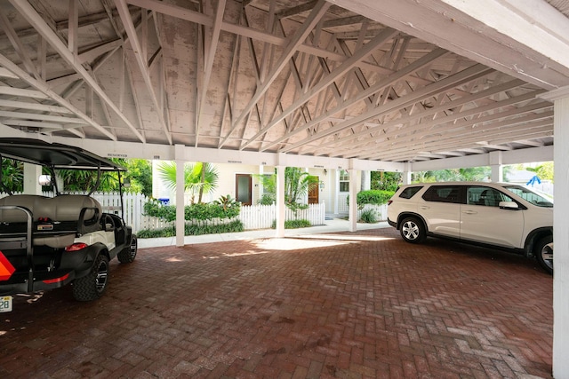 106 Admirals Ln, Key West, FL 33040 - view of vehicle parking with fence