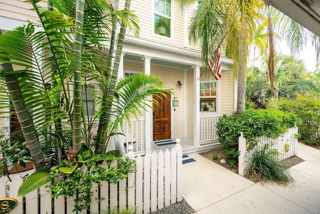 106 Admirals Ln, Key West, FL 33040 - entrance to property featuring covered porch