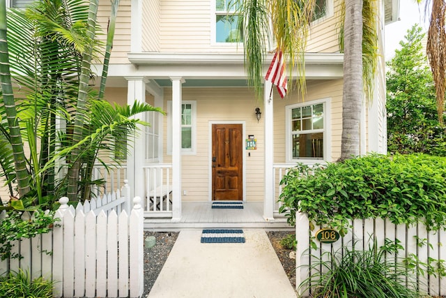106 Admirals Ln, Key West, FL 33040 - property entrance featuring covered porch