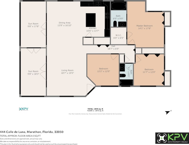 444 Calle De Luna, Marathon, FL 33050 - plan