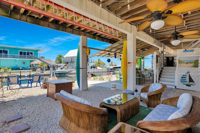 31135 Hollerich Dr, Big Pine, FL 33043 - view of patio with ceiling fan