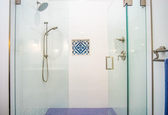 bathroom with walk in shower