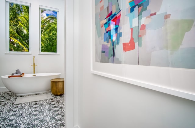 bathroom featuring a bathing tub